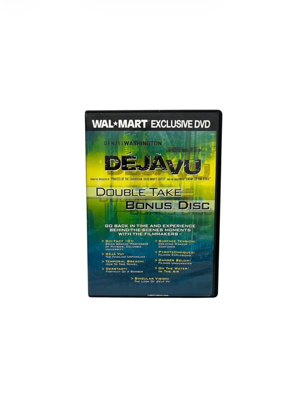 Deja Vu Double Take Bonus Disc DVD Wal-Mart Exclusive Denzel Washington 2007 NR